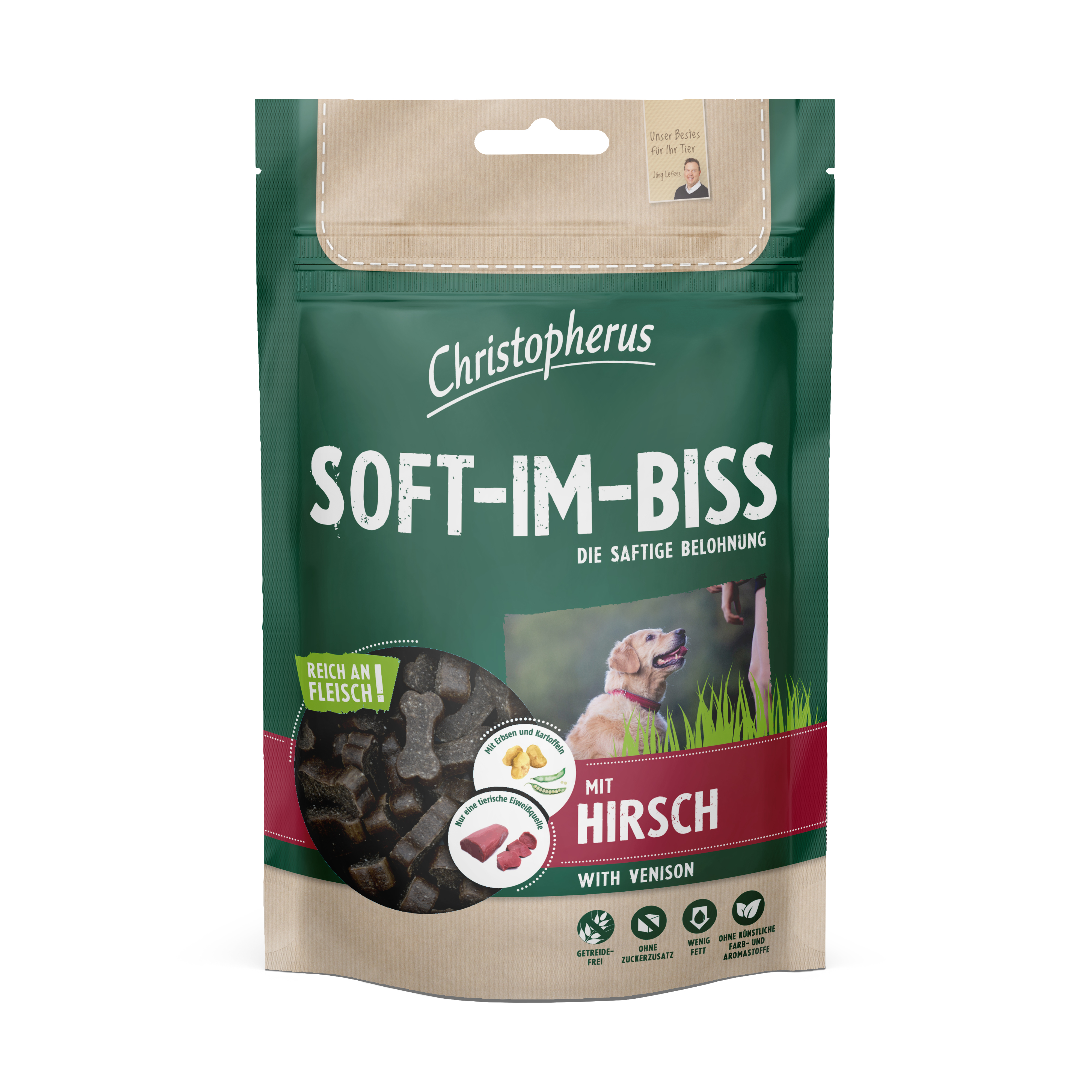 Christopherus Snacks Soft-Im-Biss mit Hirsch 125 g
