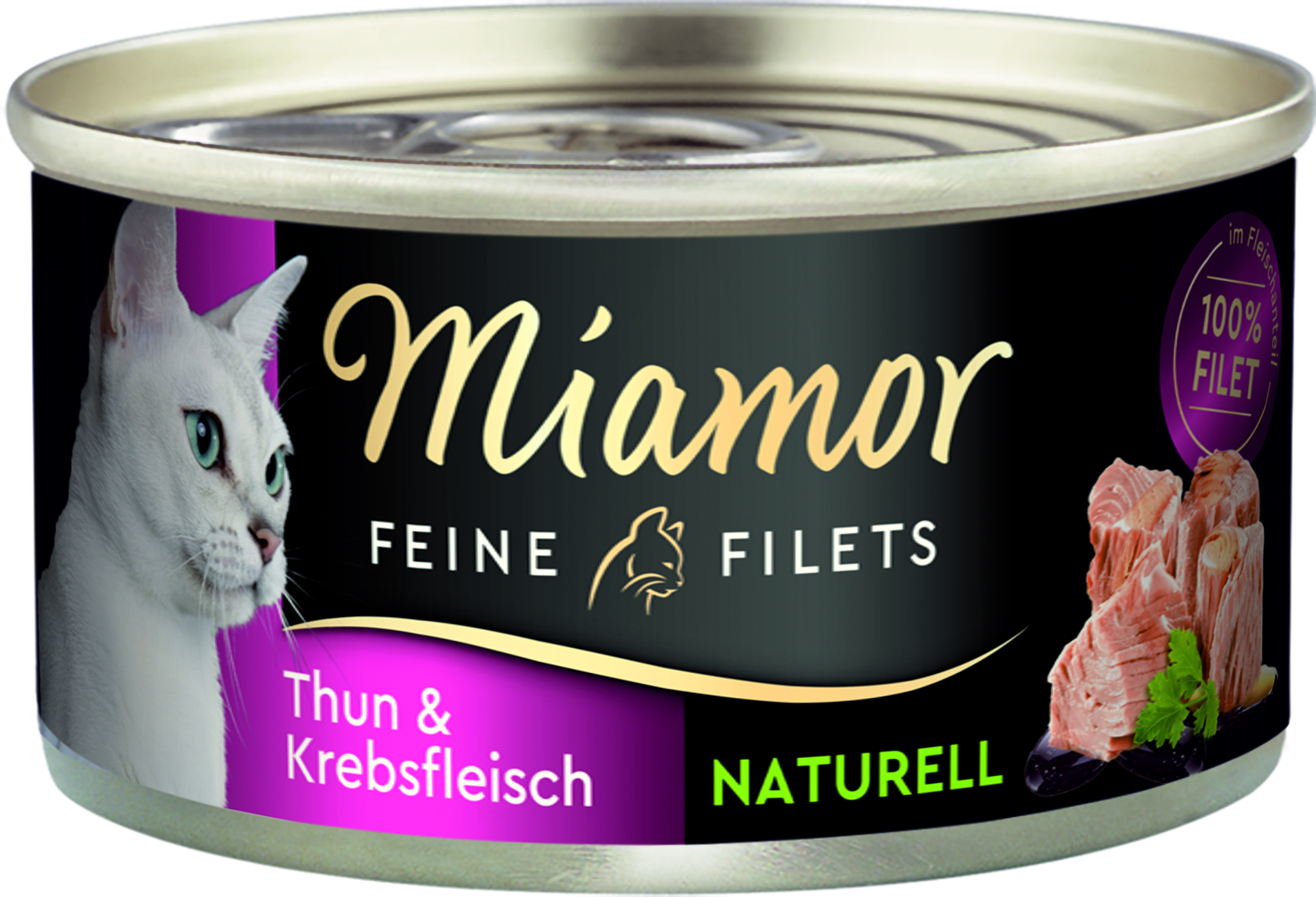 Miamor Feine Filets Naturell Thunfisch & Krebsfleisch 80g