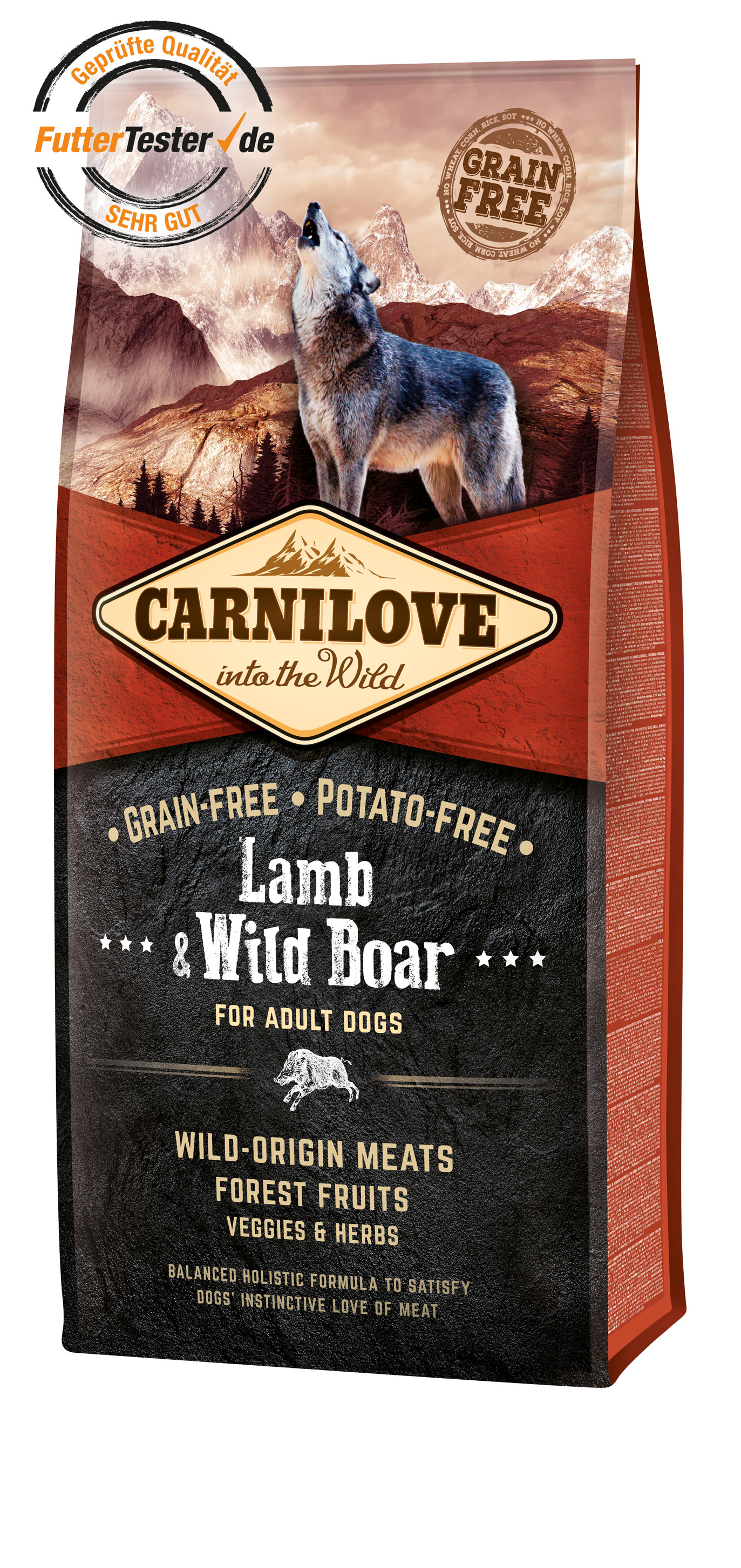 Carnilove Dog Adult - Lamb & Wild Boar 12 kg