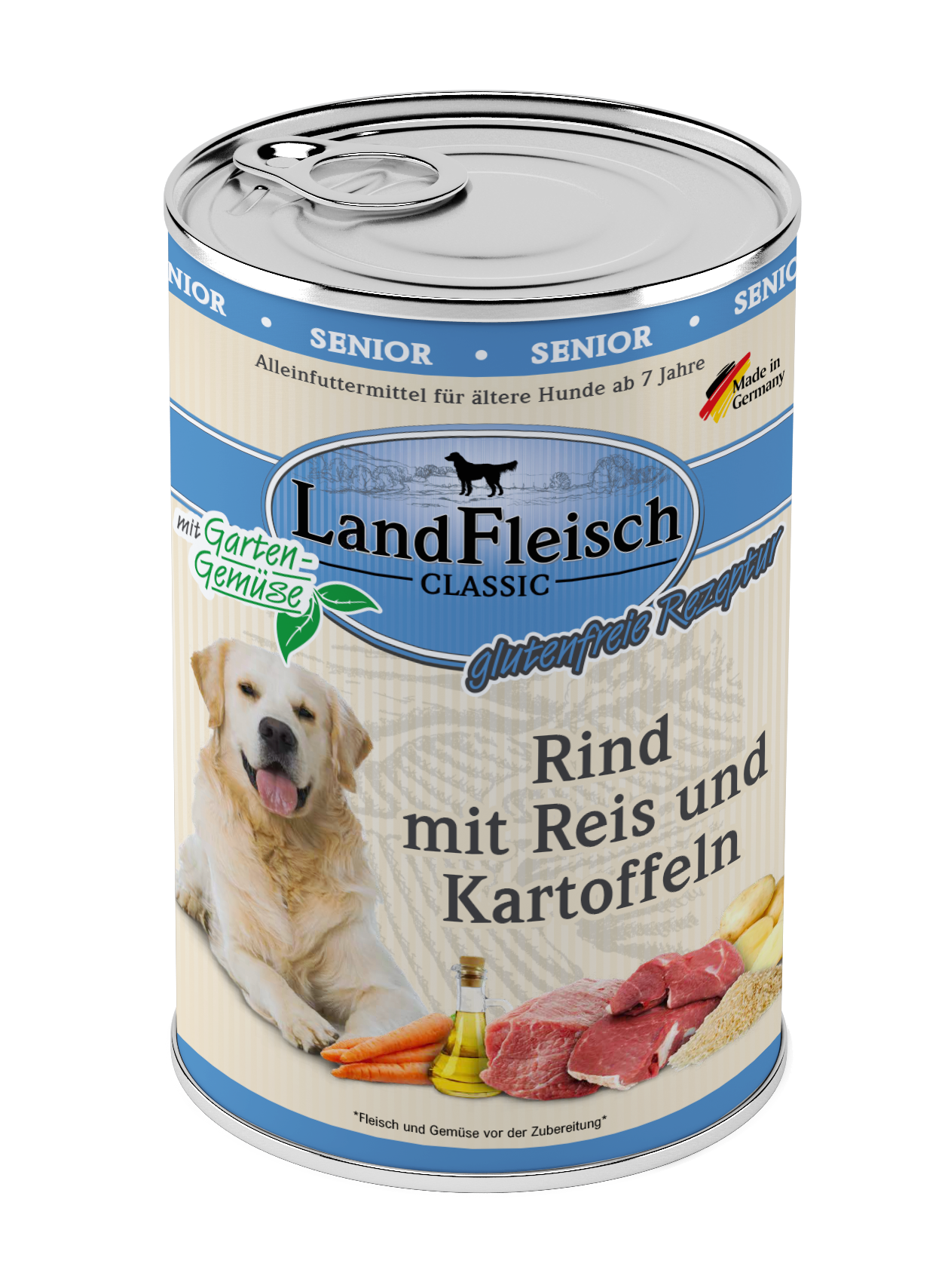 LandFleisch Classic Senior Rind mit Kartoffeln & Gartengemüse 400 g