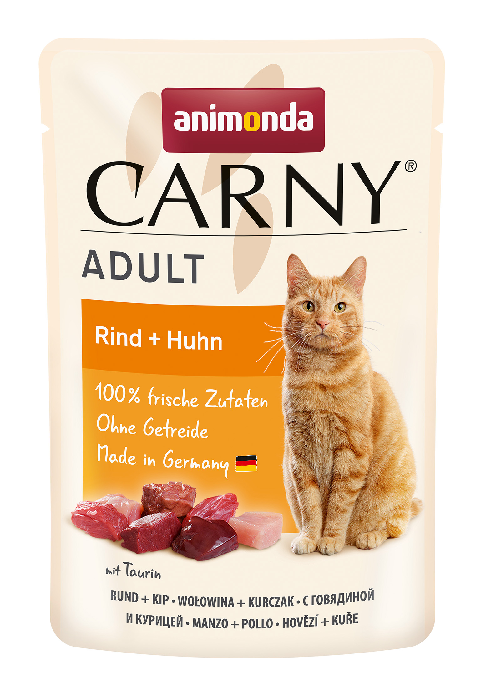 Animonda Cat Portionsbeutel Carny Adult Rind + Huhn 85g