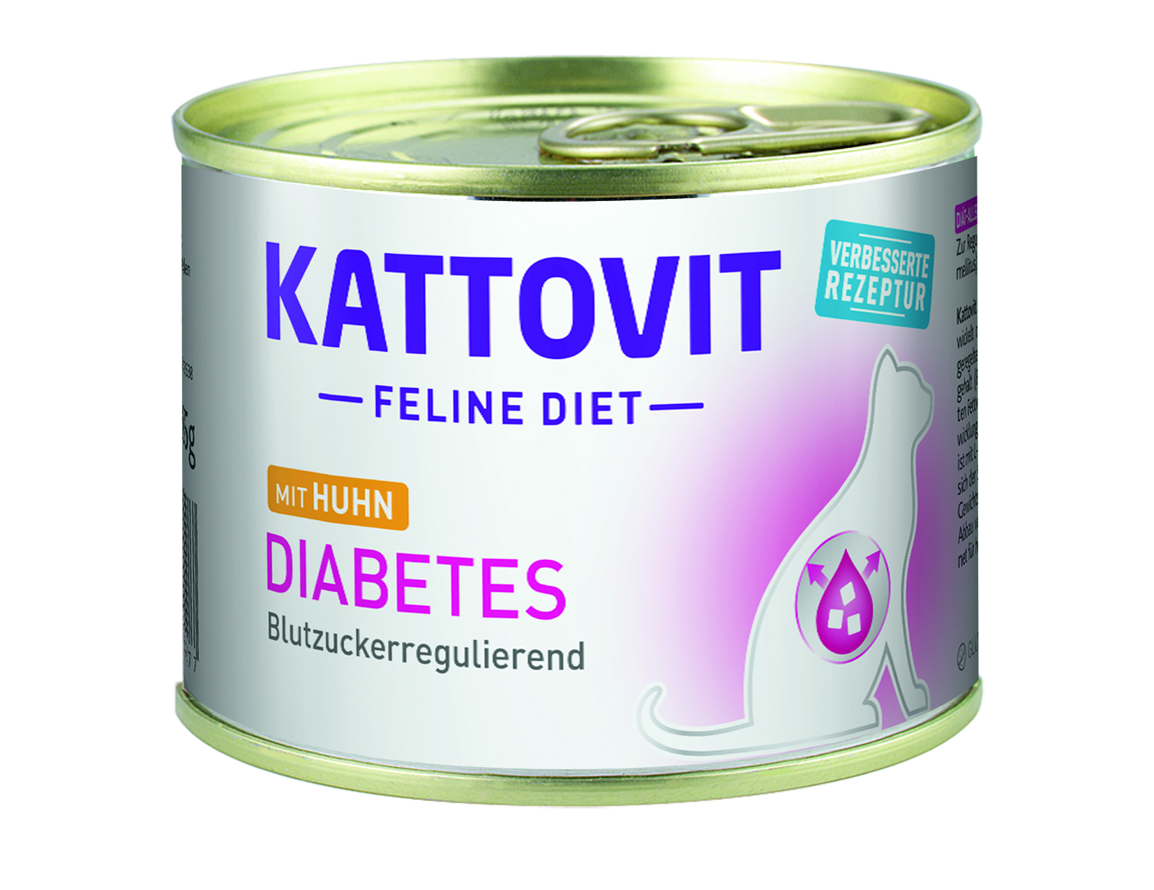Kattovit Feline Diet Diabetes/Gewicht Huhn 185g