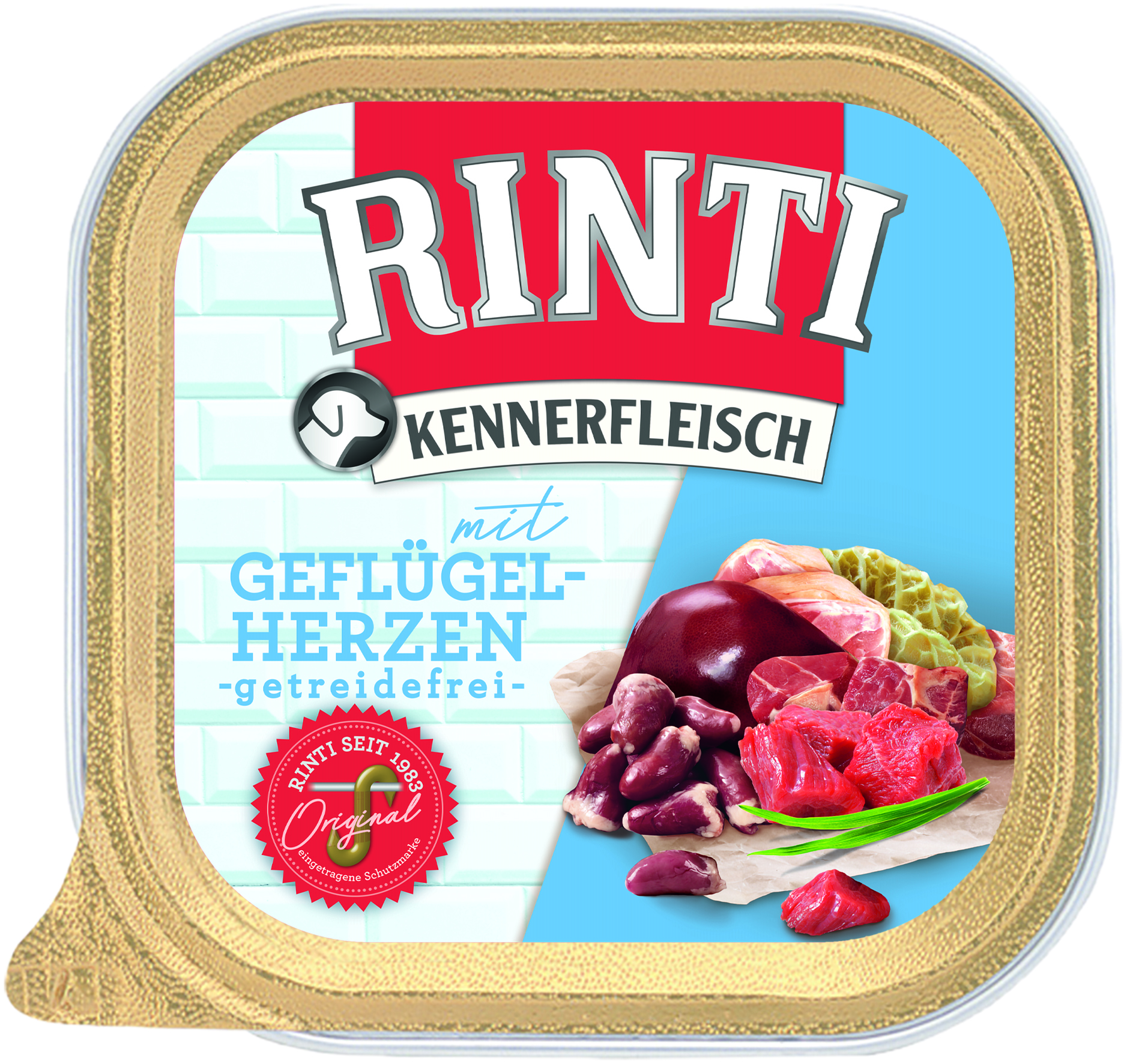 Rinti Kennerfleisch Plus Geflügelherzen 300g