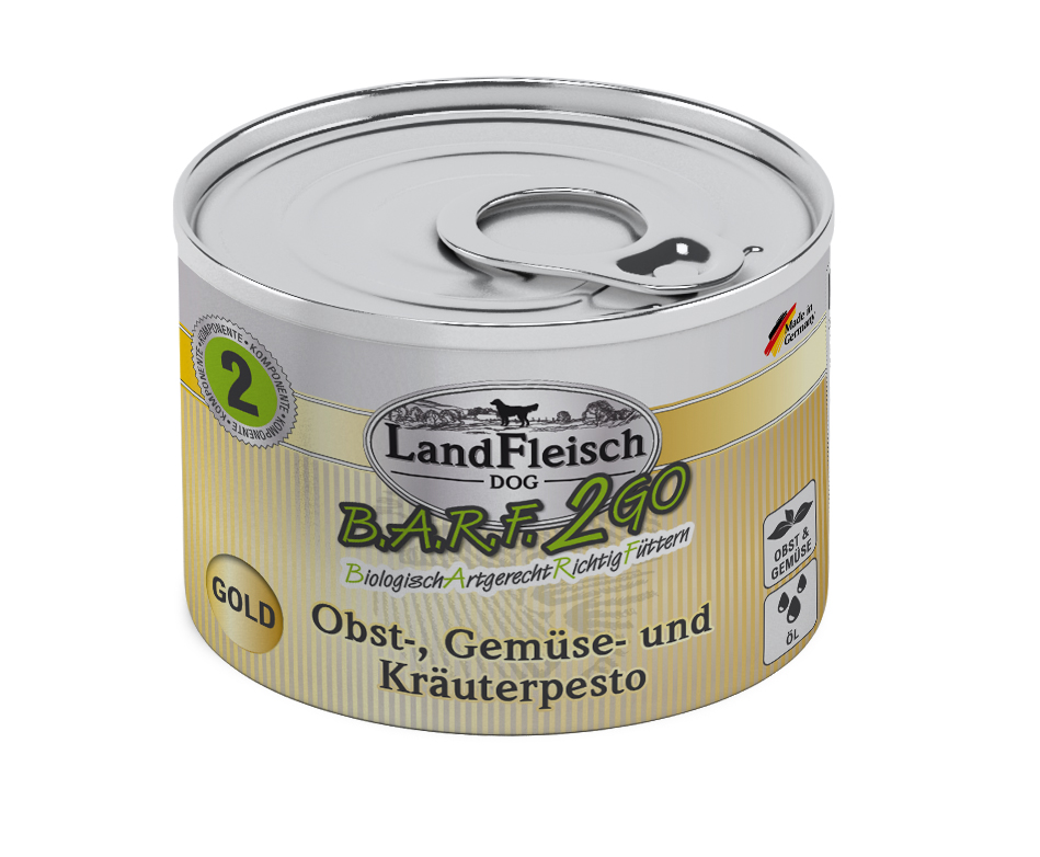LandFleisch B.A.R.F.2GO Obst-, Gemüse und Kräuterpesto Gold 20