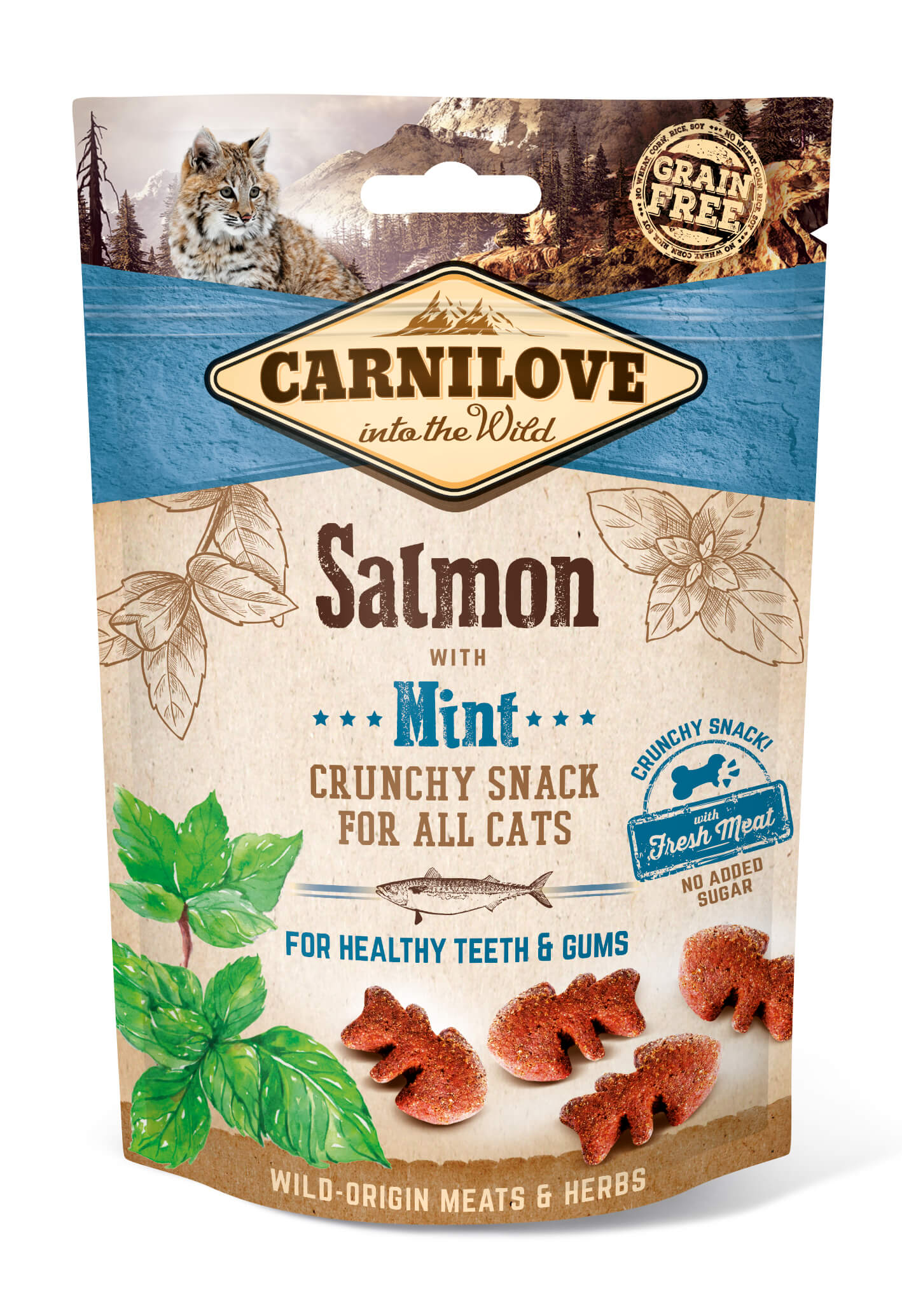 Carnilove Cat Crunchy Snack - Salmon with Mint 50g