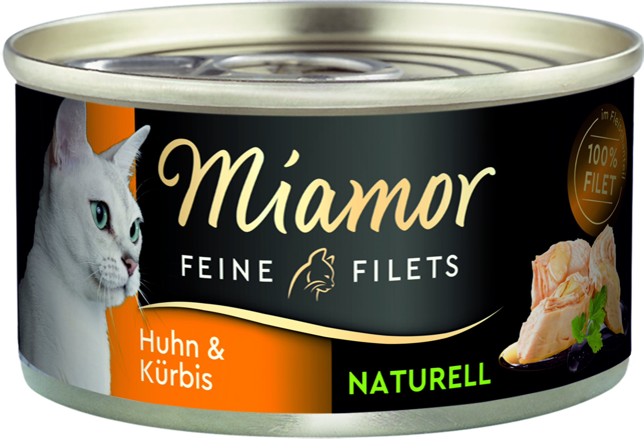 Miamor Feine Filets Naturell Huhn & Kürbis 80g