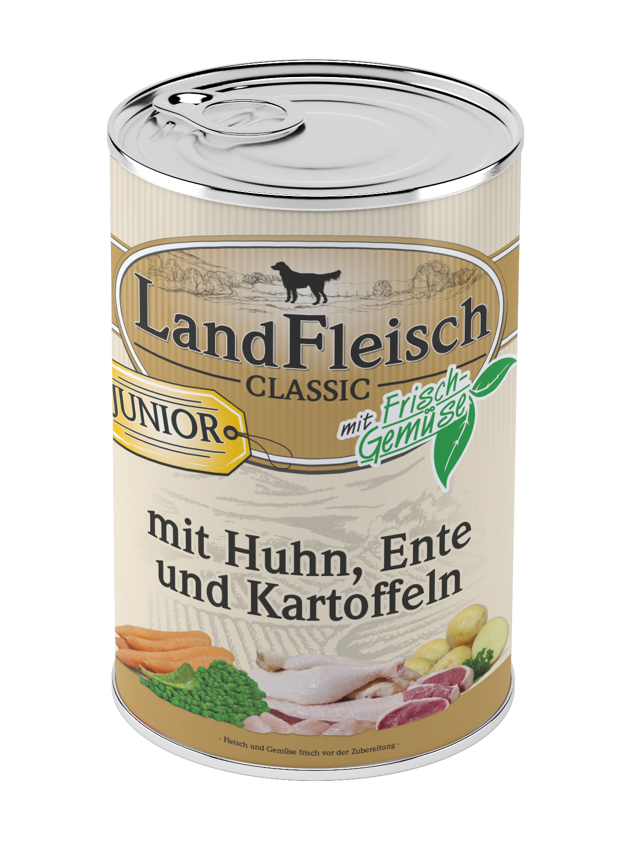 LandFleisch Classic Junior Huhn & Ente & Kartoffeln mit Frischgemüse 400g