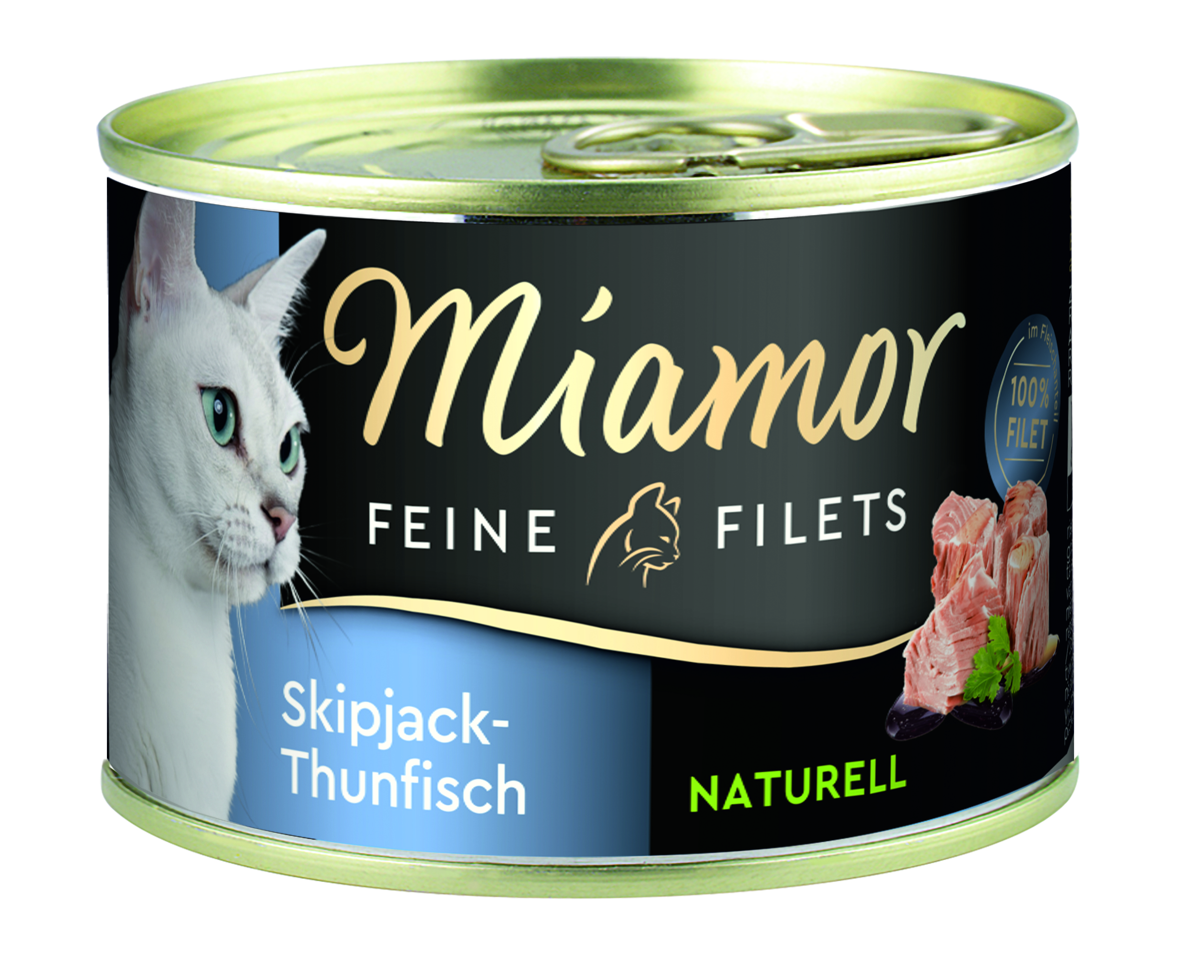 Miamor Feine Filets Naturell Skipjack-Thunfisch 156g Dose