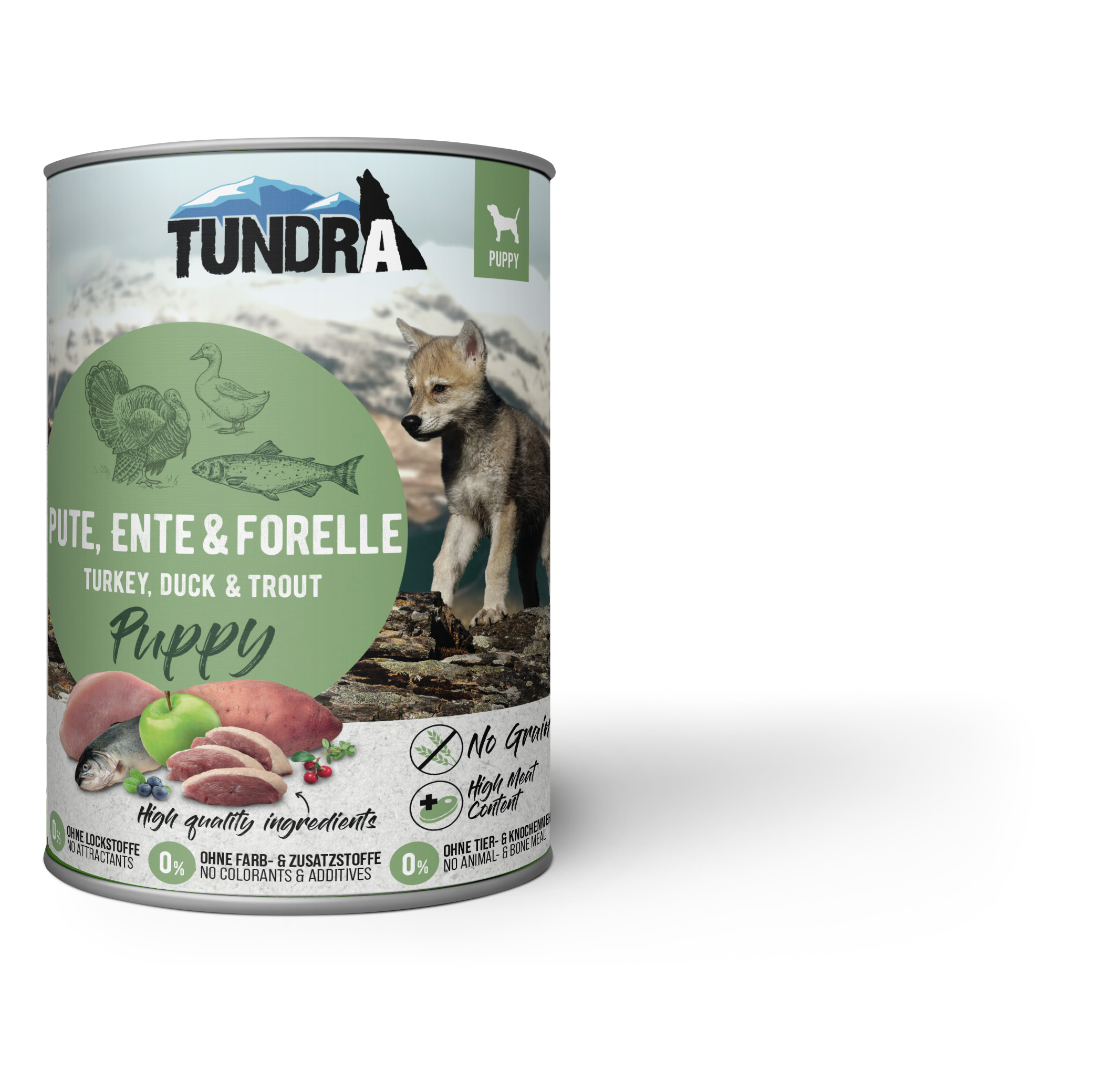 Tundra Dog Puppy Pute, Ente & Forelle 800g