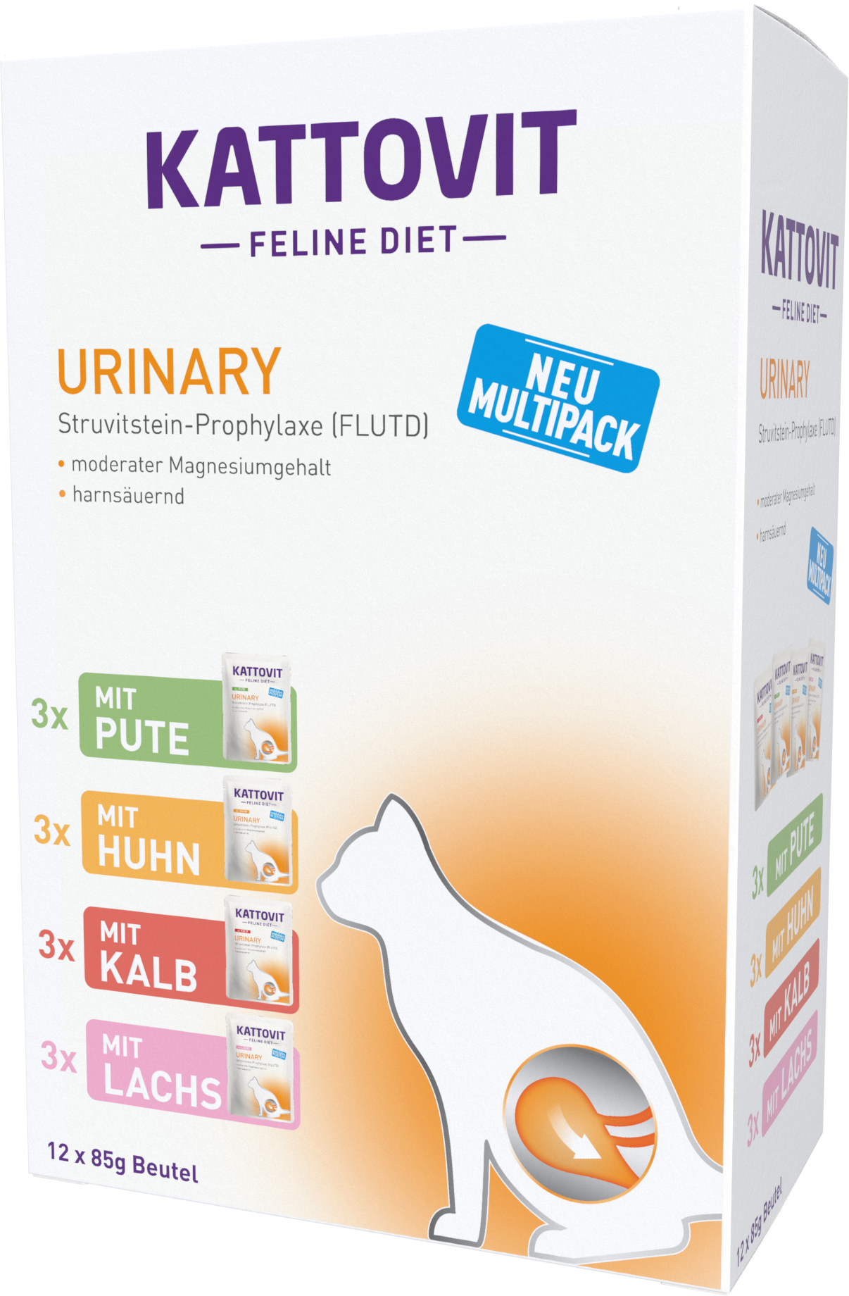 Finnern PB Kattovit Feline Diet Urinary Multipack 12x85g