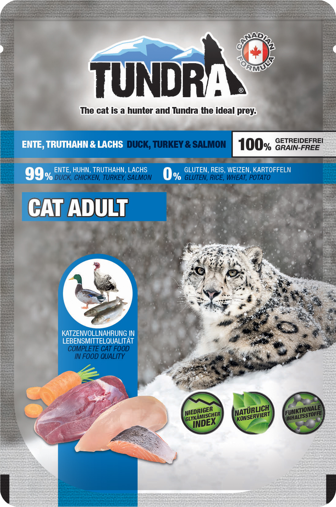Tundra Cat Pouch Ente, Truthahn & Lachs 85g