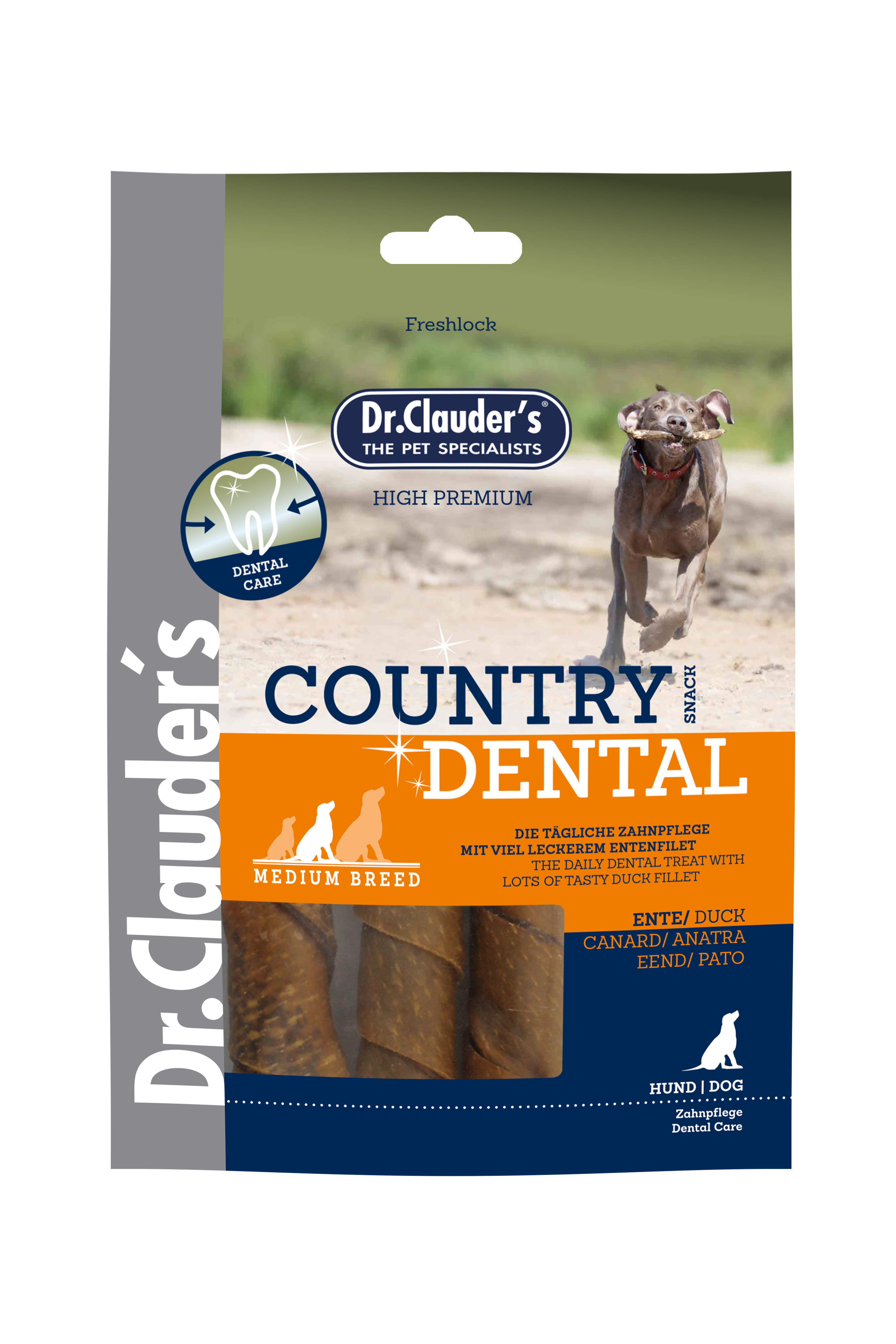 Dr.Clauder´s Country Dental Snack Ente - Medium Breed 120g