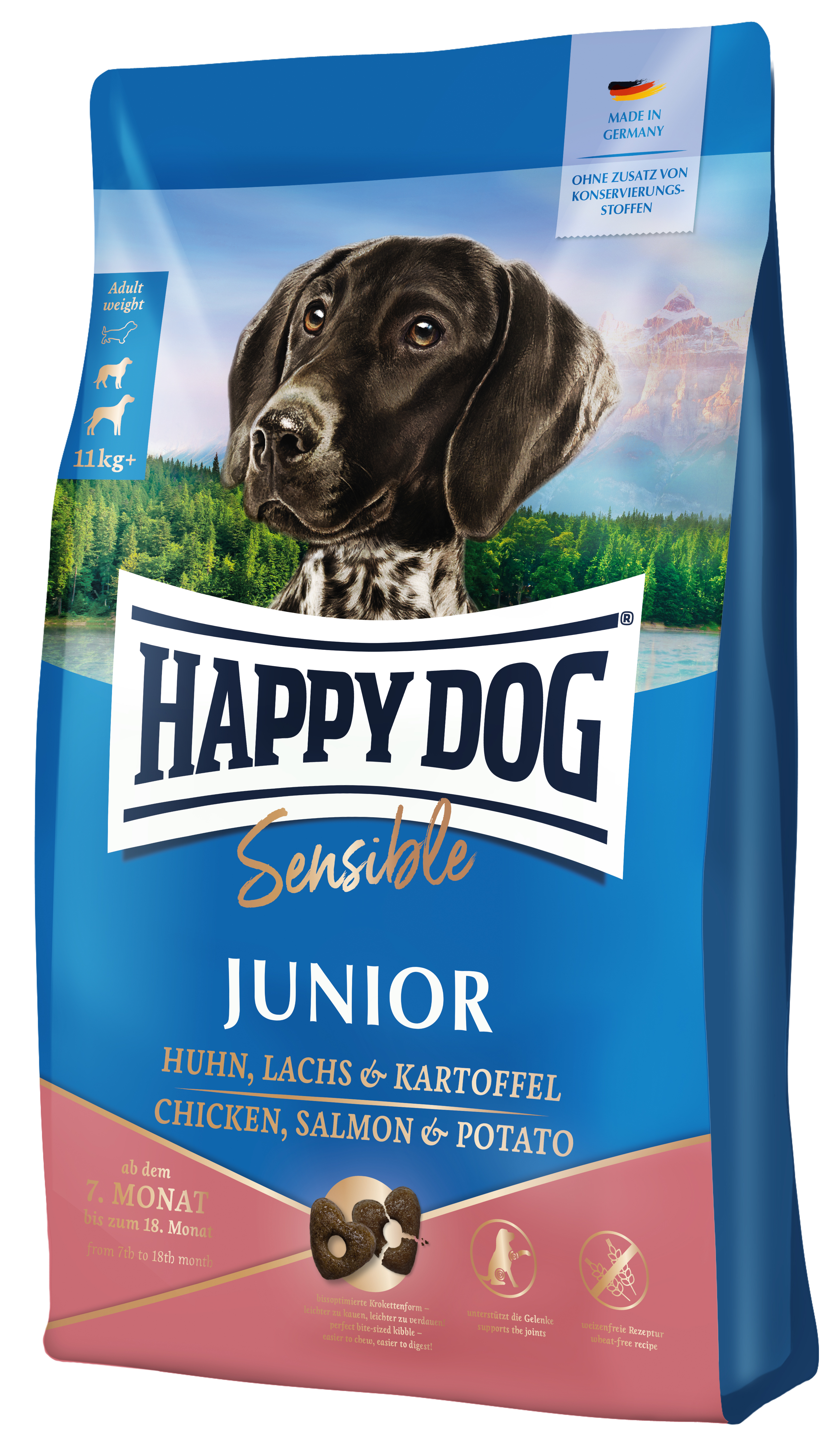 Happy Dog Sensible Junior Lachs & Kartoffel 4 kg