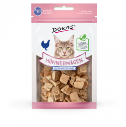 Dokas Cat Snack Hühnermägen gefriergetrocknet 12g