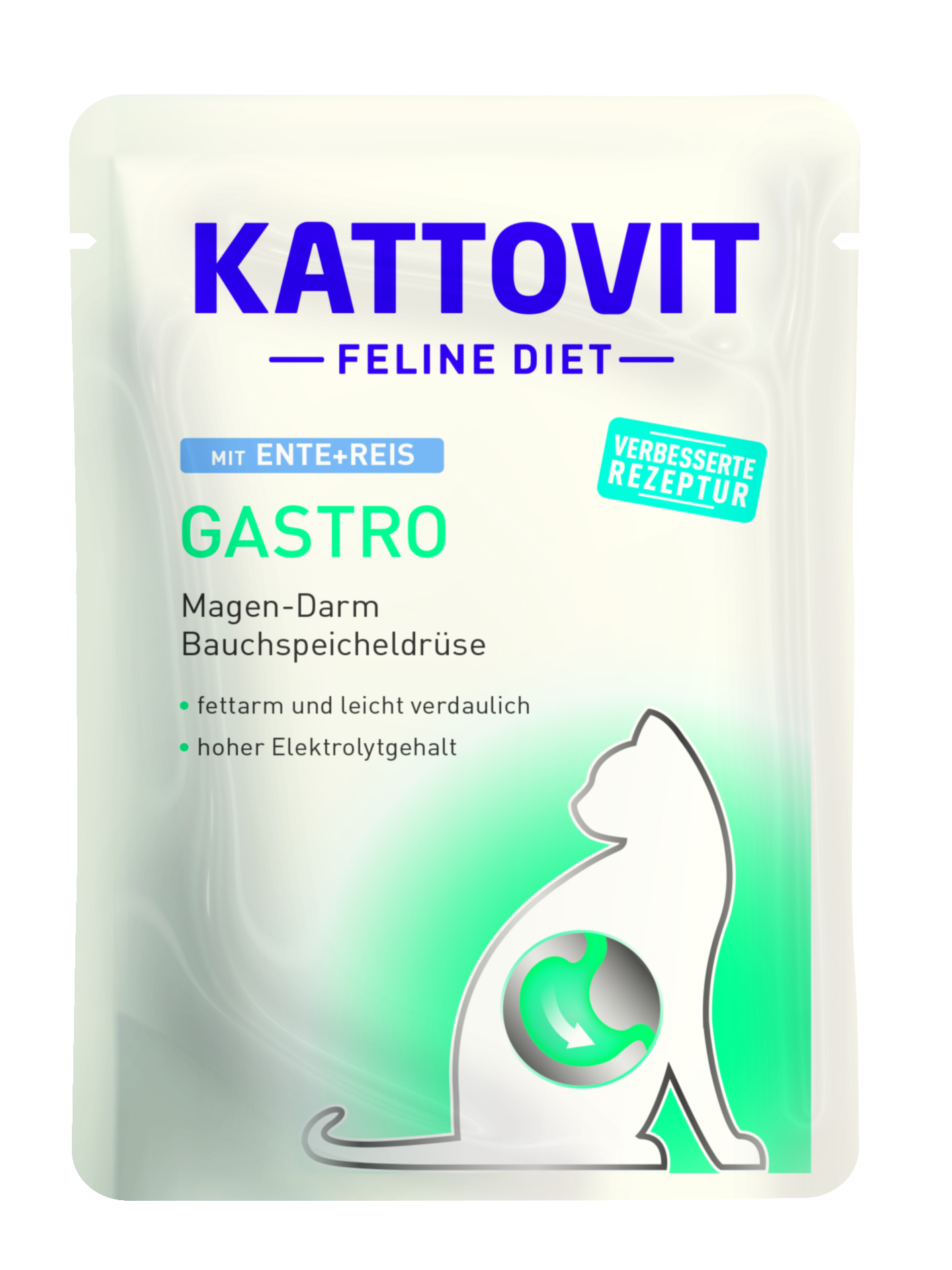 Kattovit Feline Diet Gastro Ente + Reis 85g