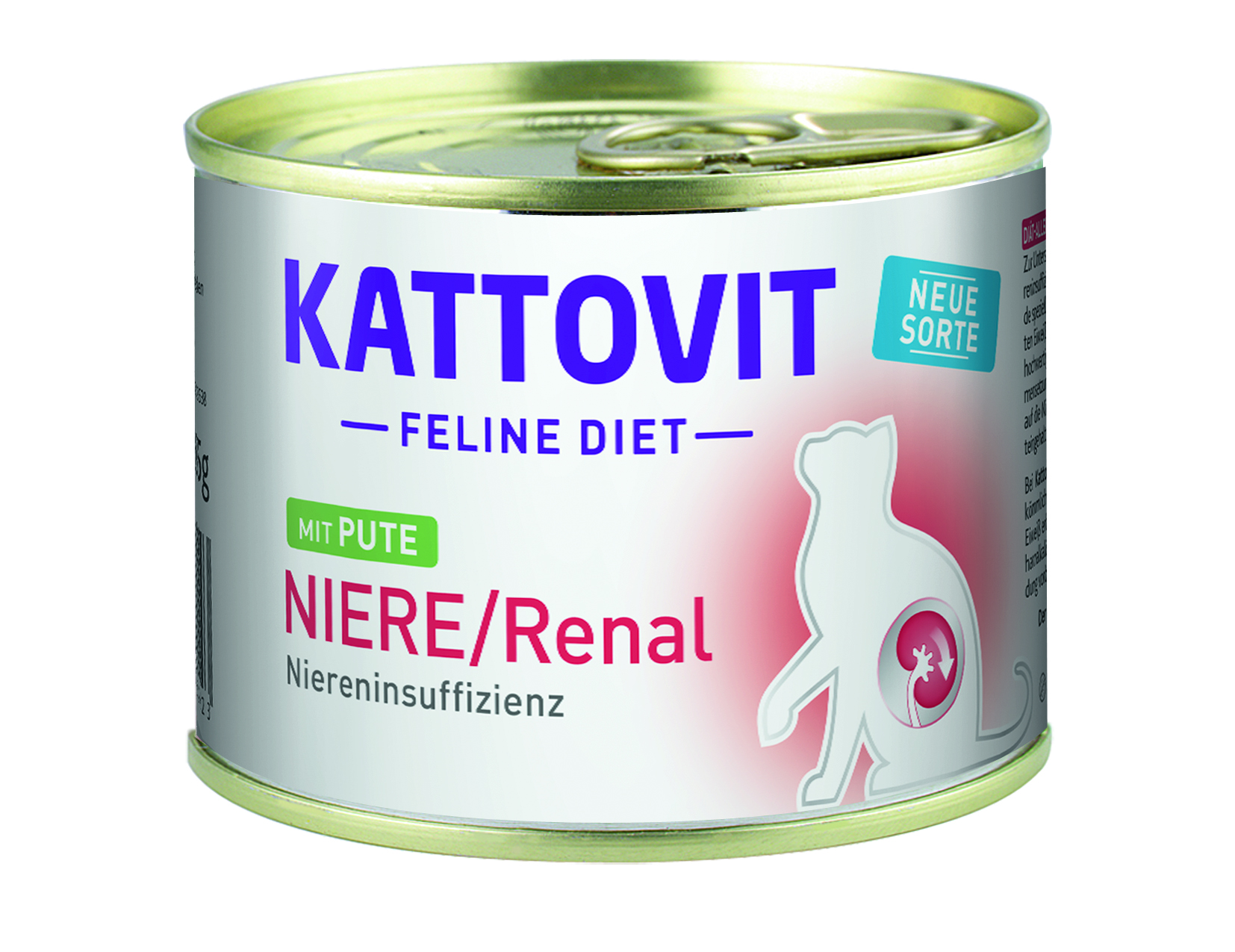 Kattovit Feline Diet Niere/Renal Pute 185g