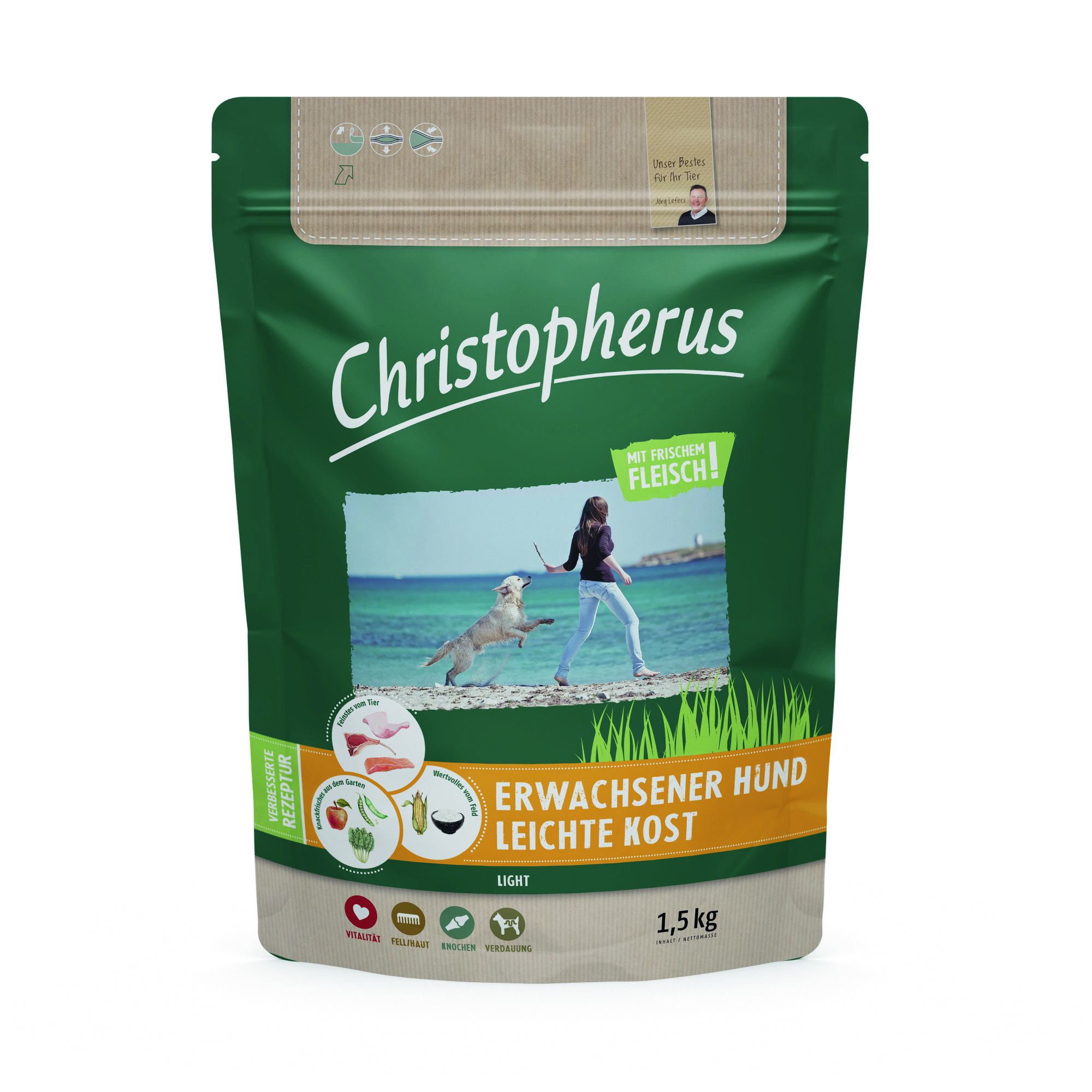 Christopherus Leichte Kost Geflügel, Reis & Gerste 1,5kg